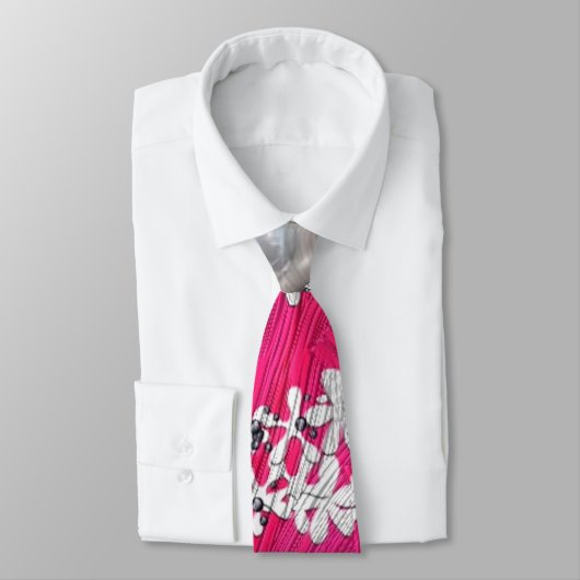 Glam Pink Weihnachtsbaum Krawatte (Gebunden)