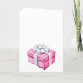 Glam Pink Weihnachtsbaumen Santa Maria degli Car Karte (Rückseite)