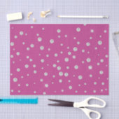 Glam Pink White Diamonds Brautparty Seidenpapier (Handwerk)