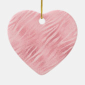 Glam Pink Zebra Print Keramik Ornament (Hinten)