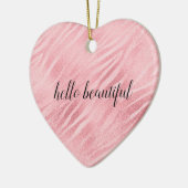 Glam Pink Zebra Print Keramik Ornament (Links)