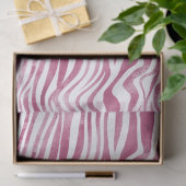 Glam Pink Zebra Print Seidenpapier (Geschenk)