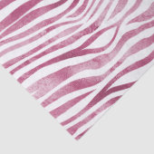 Glam Pink Zebra Print Seidenpapier (Detail)
