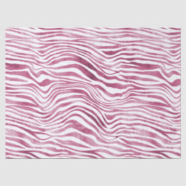Glam Pink Zebra Print Seidenpapier