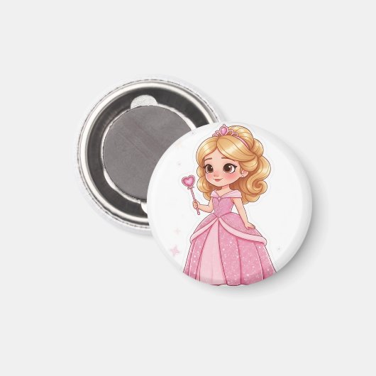Glam Princess-Vinyl Magnet (Vorderseite/Rückseite)