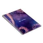 Glam Purple Glow Chic Glamour Personalized Notizblock (Rechte Seite)