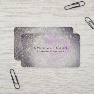 Glam Purpur Glitter Opal Achat Luxus Mode  Visitenkarte