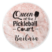 Glam Queen vom Pickleball Court Keramikknauf (Vorderseite)