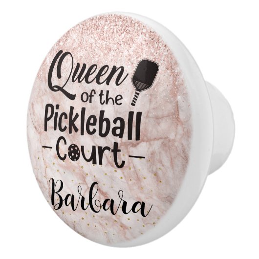 Glam Queen vom Pickleball Court Keramikknauf (Rechts)