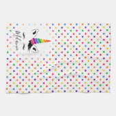Glam Rainbow Unicorn Handtuch (Horizontal)