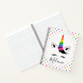 Glam Rainbow Unicorn Notizbuch (Innenseite)