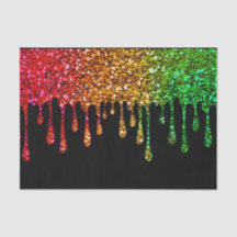 Glam Rasta Rainbow Glitzer Tropfen Geburtstagspart