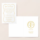 Glam Real Gold Foil 50. Hochzeitstag Folienkarte (Anzeige)
