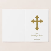 Glam Real Gold Girl Folienkarte (Innenseite)