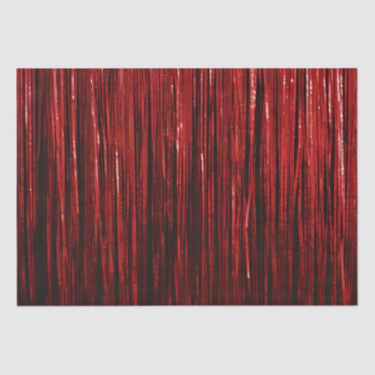 Glam Red Glitzy Wedding Seidenpapier (Vorderseite)