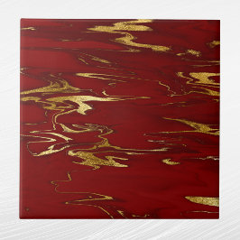 Glam Red Gold Imitate Marmorwein Weihnachten Fliese