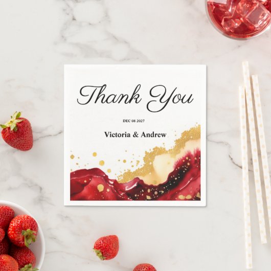 Glam Red Serviette (Beispiel)