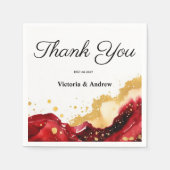 Glam Red Serviette (Vorderseite)