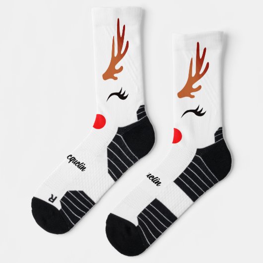 Glam Rednose Reindeer & Antlers Socken (Links)