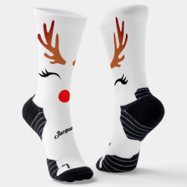 Glam Rednose Reindeer & Antlers Socken