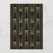 Glam Roaring 20s Gatsby Wedding Accommodation Begleitkarte (Rückseite)