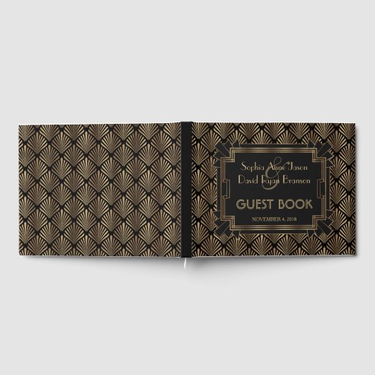 Glam Roaring 20's Great 1920s Wedding Gästebuch (Voll)