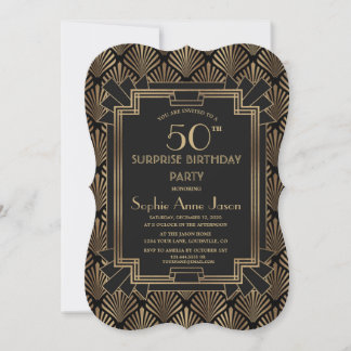 Glam Roaring 20's Great any AGE Birthday Einladung