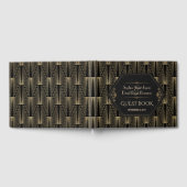 Glam Roaring 20s Great Gatsby Art Deco Wedding Gästebuch (Voll)
