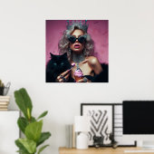 Glam Rock Luxus Lifestyle Foto Poster (Heimbüro)