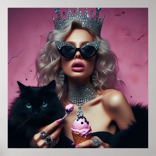 Glam Rock Luxus Lifestyle Foto Poster (Vorne)