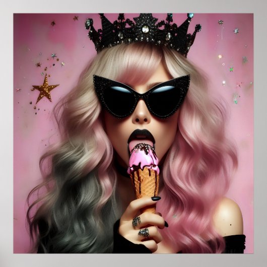 Glam Rock Luxus Lifestyle Foto Poster (Vorne)