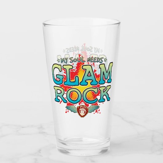Glam Rock Soul Glass Tumbler (Vorderseite)