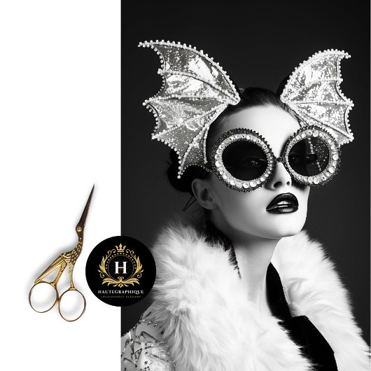 Glam Rock Star Bat Wing Sonnenbrille Decoupage Seidenpapier