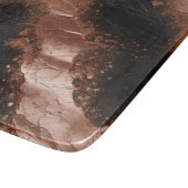 Glam Rose Gold Black Schneidebrett (Ecke)