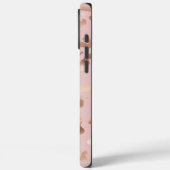 Glam Rose Gold Blush Abstrakt Case-Mate iPhone Hülle (Rückseite / Links)