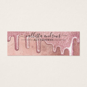 Glam Rose Gold Dick Glitzer Tropfen erhalten Anzei