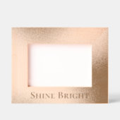 Glam Rose Gold Geätzte Rahmen (Vorderseite)