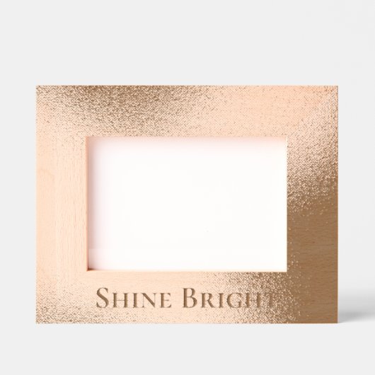 Glam Rose Gold Geätzte Rahmen (Vorderseite)