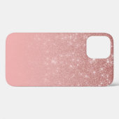Glam Rose Gold Glitzer Rosa Farbe Case-Mate iPhone Hülle (Rückseite (Horizontal))