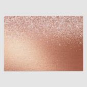 Glam Rose Gold Glitzer Seidenpapier (Vorderseite)