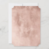 Glam Rose Gold Glitzer Typografie Brunch & Bubbly Einladung (Rückseite)