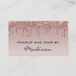 Glam Rose Gold Imitate Glitzer Tropfen Makeup Arti Visitenkarte