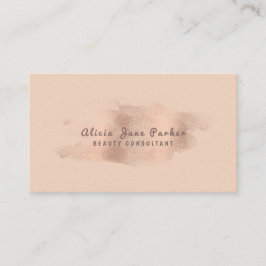 Glam Rose Gold Kupferfolie | Beautician Visitenkarte