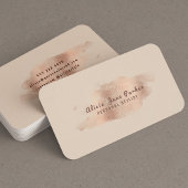 Glam Rose Gold Kupferfolie | Persönlicher Stylist Visitenkarte