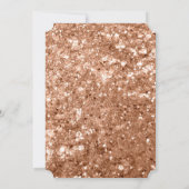 Glam Rose Gold Leopard Animal Brautparty Einladung (Rückseite)