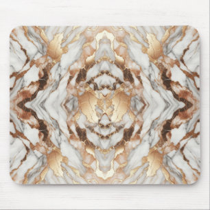 Glam Rose Gold Luxuriös Modischer Marmor Mousepad