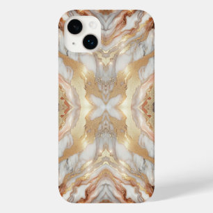 Glam Rose Gold Luxuriöse Trendy Marble Butterfly Case-Mate iPhone 14 Plus Hülle