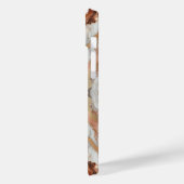 Glam Rose Gold Luxuriöse Trendy Marble Butterfly Case-Mate iPhone Hülle (Rückseite / Links)