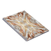 Glam Rose Gold Luxuriöse Trendy Marble Butterfly Notizblock (Rechte Seite)