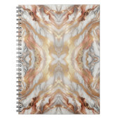 Glam Rose Gold Luxuriöse Trendy Marble Butterfly Notizblock (Vorderseite)